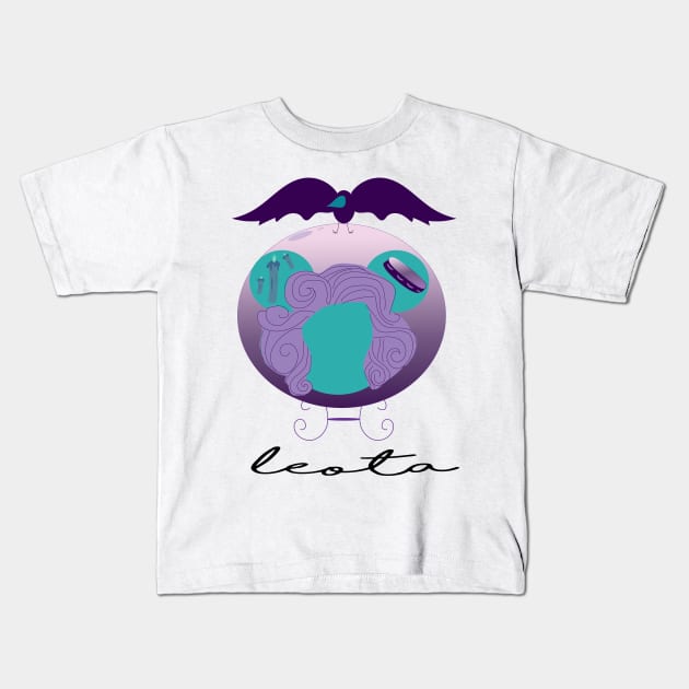 Madame Leota Kids T-Shirt by Funpossible15